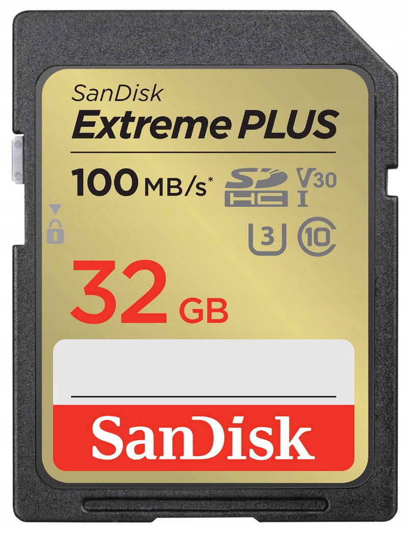 SanDisk Extreme Plus SDHC 32GB V30 U3 100/60MB/s Producent SanDisk