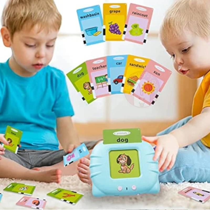 INTERAKTYWNA ZABAWKA DO NAUKI JĘZYKA ANGIELSKIEGO CZYTNIK KART 4 5 6 7 LAT Marka inna