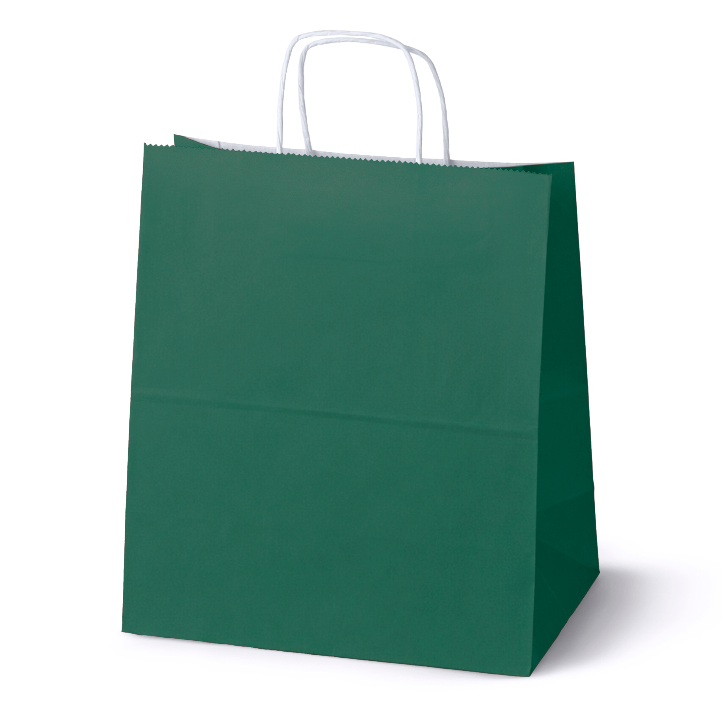 100 szt. Torby Papierowe Zielone 300x170x340 mm Torebki Zakupowe Prezentowe