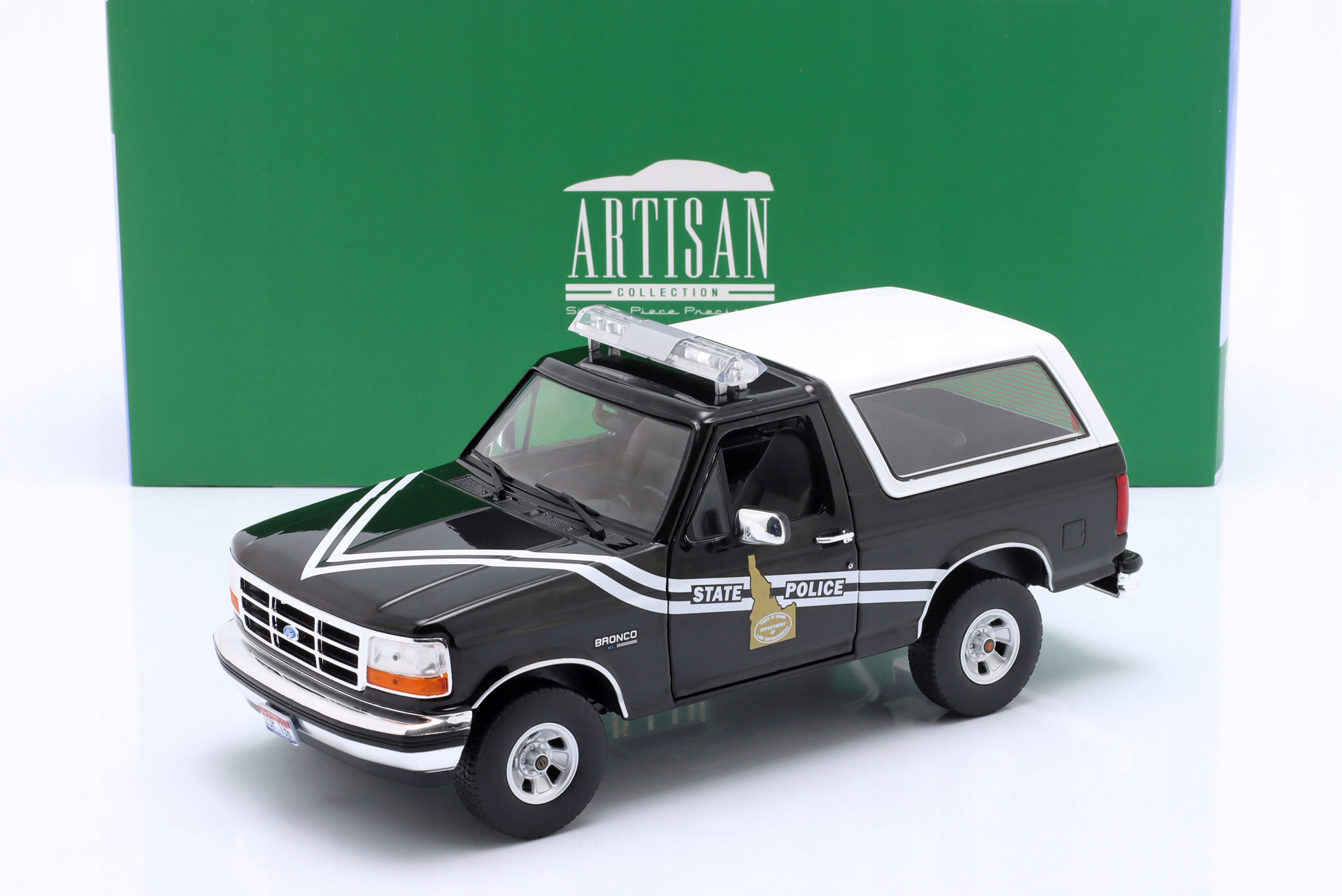 Greenlight '96 Ford Bronco Státní policie Idaho 1:18