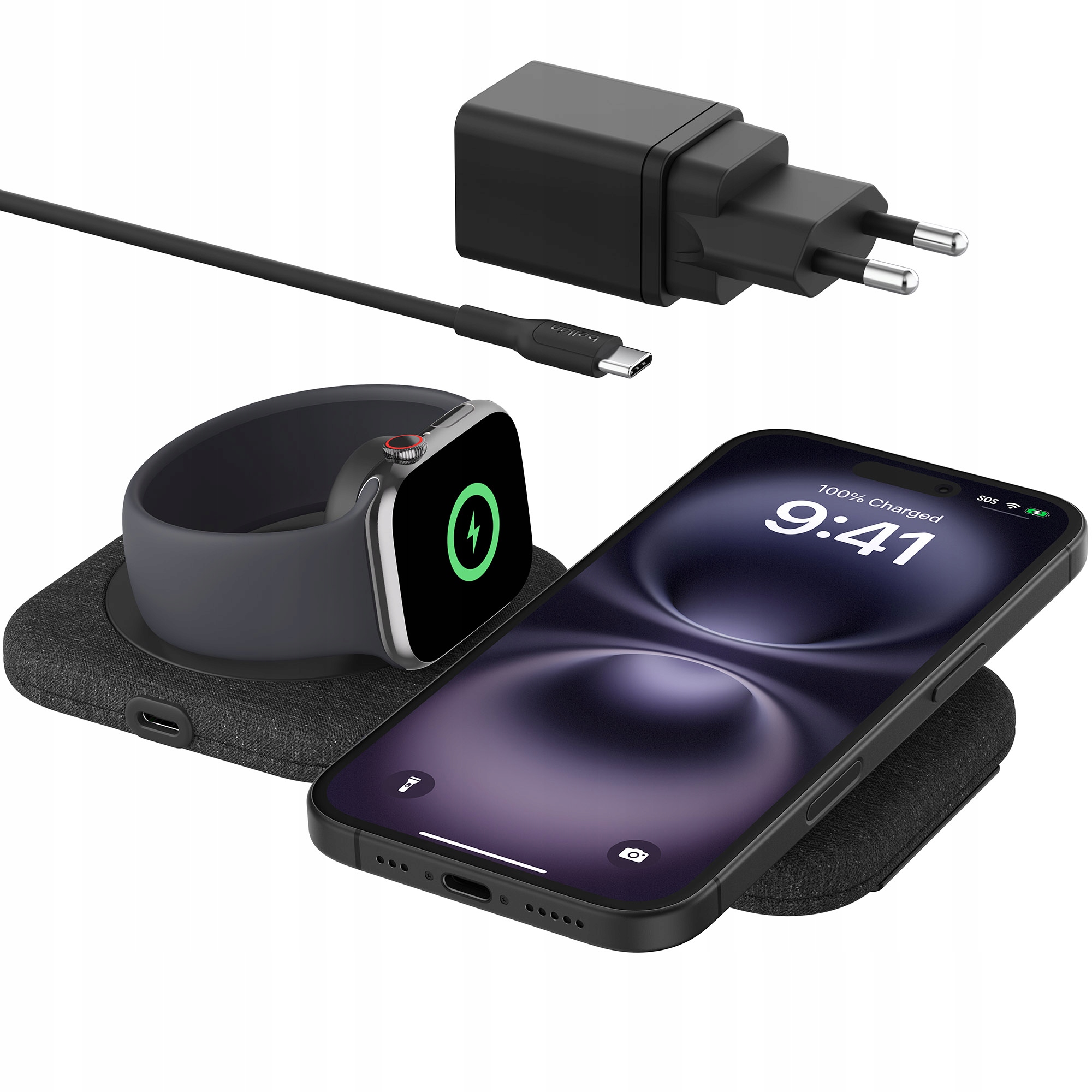 Ładowarka indukcyjna do MagSafe iPhone /Apple Watch Qi2 15W Belkin Travel