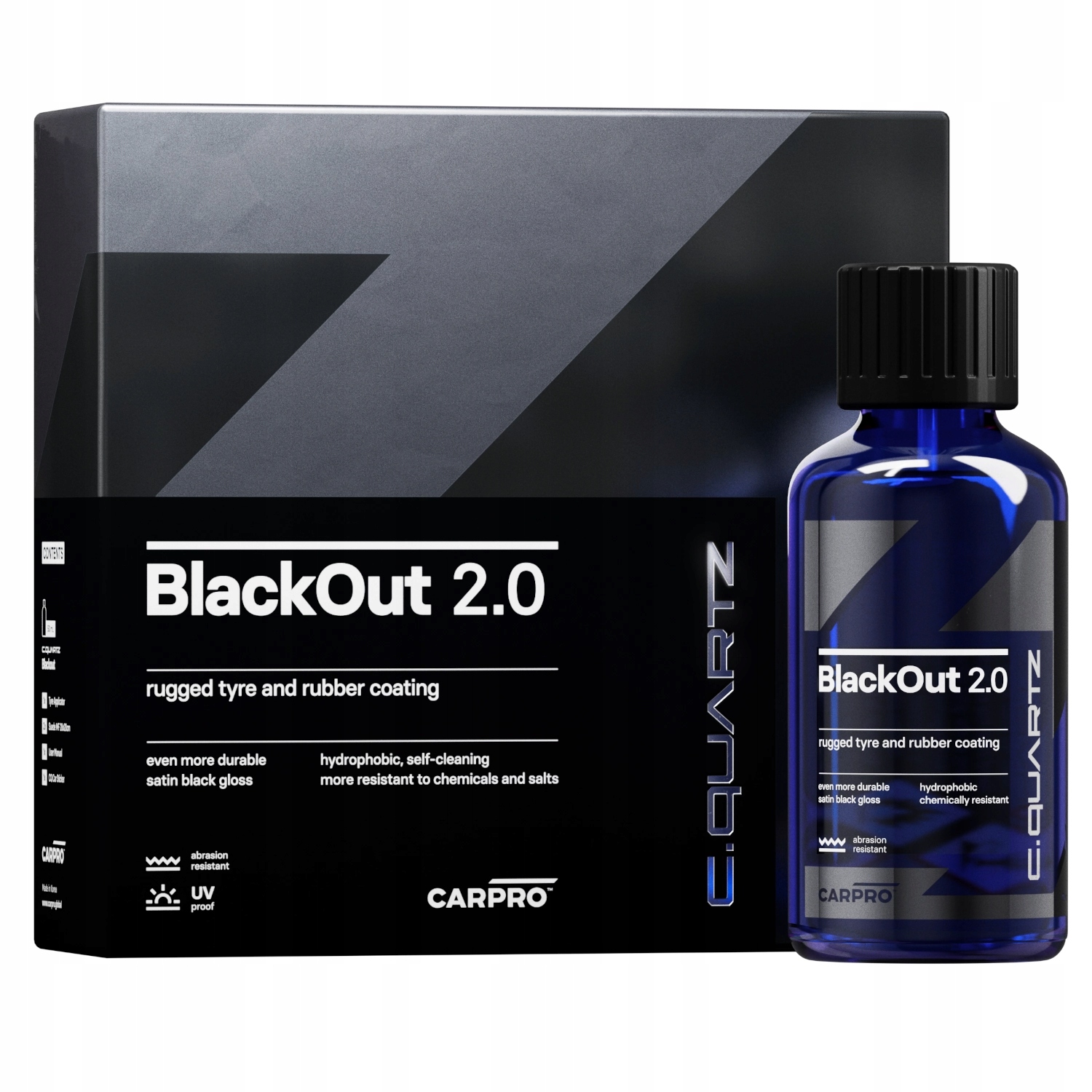 Carpro BlackOut 2.0 Ochranná vrstva na pneumatiky a gumové prvky 100 ml