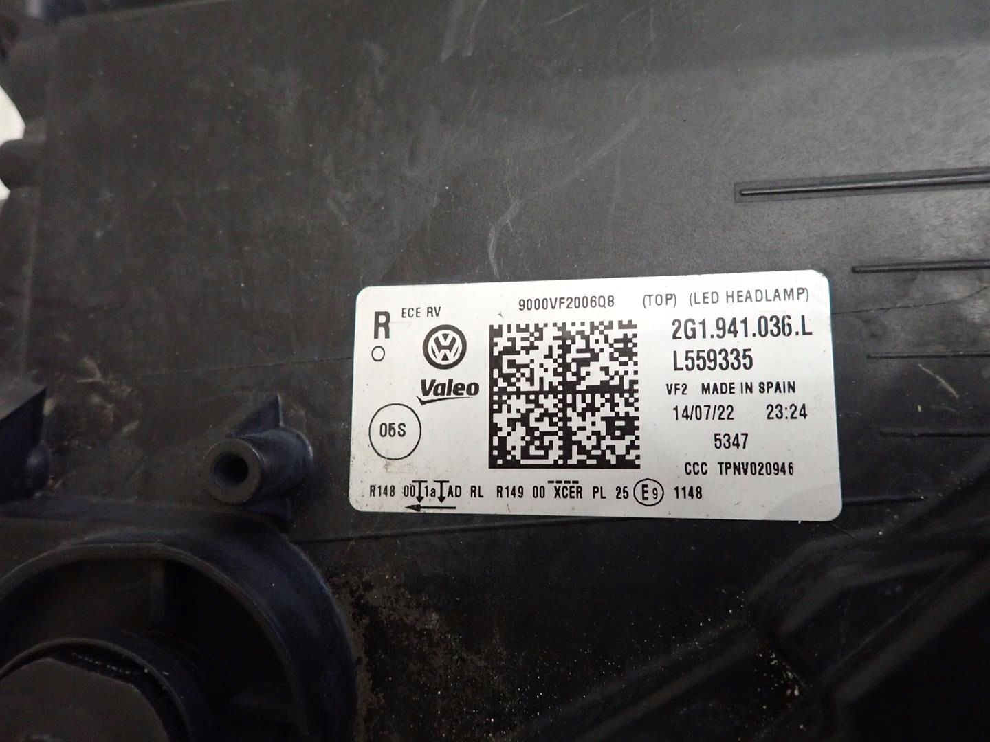 light front front right VW POLO VI LIFT 2021- FULL LED 2G