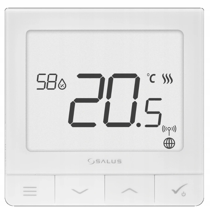 SALUS STEROWNIK PRZEWODOWY ULTRA SLIM 5x SQ610 +BRAMKA ZIGBEE UGE600 GRATIS EAN (GTIN) 5060103697670