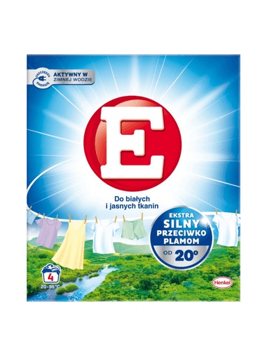Levně 9X E prášek na praní bílých a světlých tkanin 220 g (4 praní)