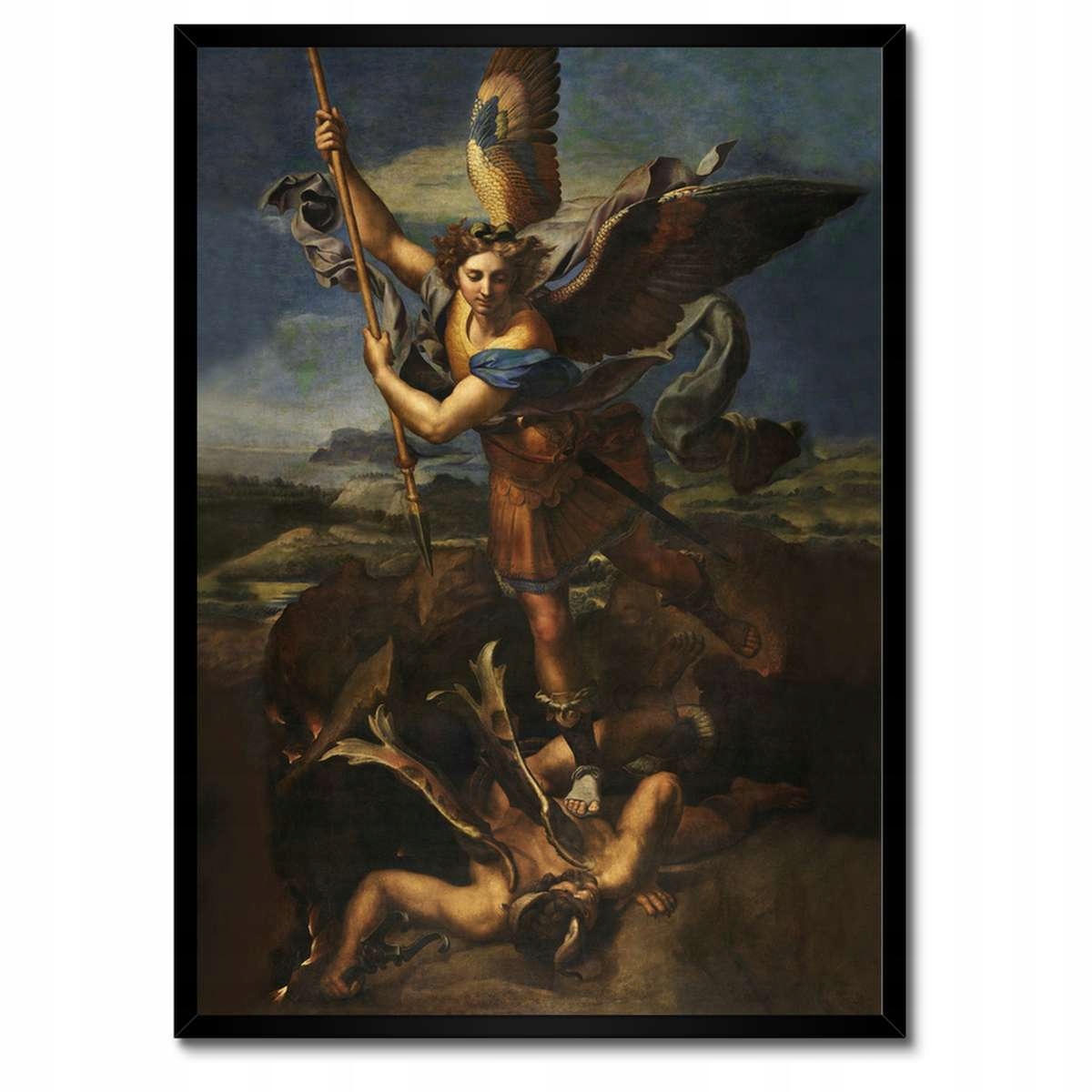 Plakáty v rámu 50x70 Michael Archanděl a Satan