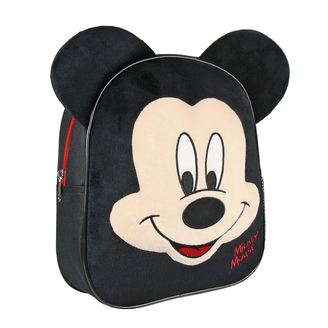 Batoh Mickey Mouse Plyš Detský batoh pre predškoláka Čierny Mickey