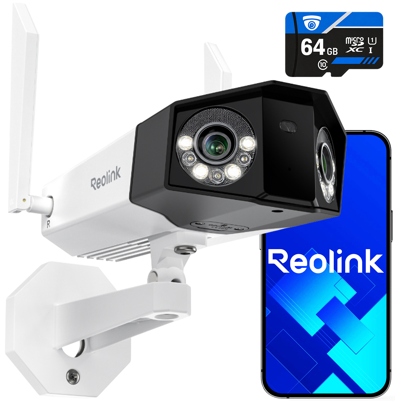 Ip kamera 16MPx venkovní 5x Zoom Reolink W750 WiFi Mikrofon MicroSD 64GB