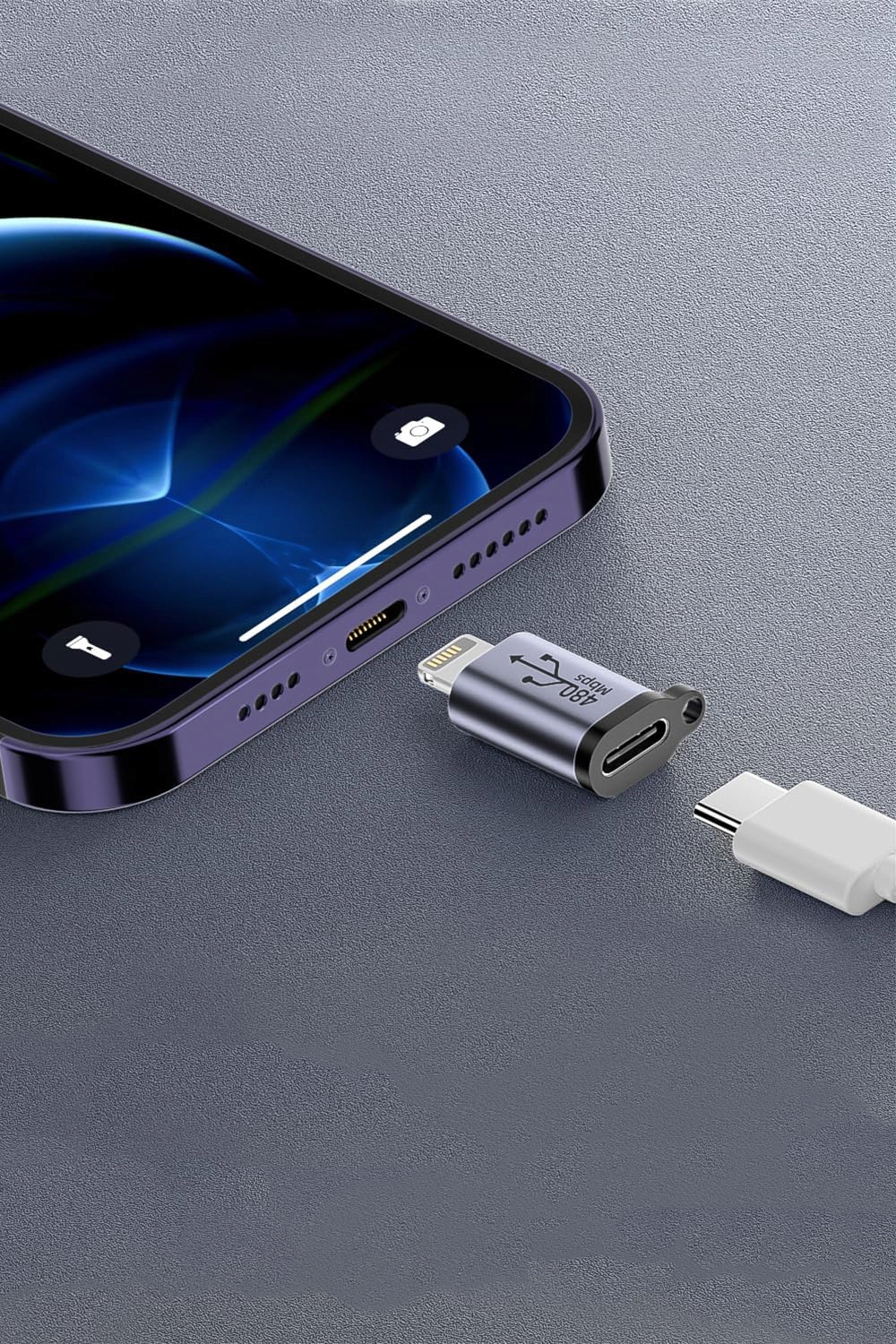 ADAPTER PRZEJŚCIÓWKA KABLA TYPE-C do LIGHTNING 480MBPS 18W 5V 2A V6 Marka Inna