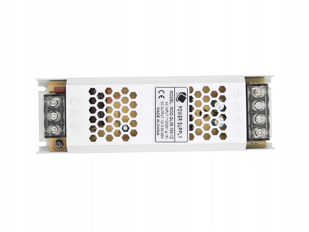 ZASILACZ 12V 100W 8,3A SLIM DO TAŚM LED IP20 Typ zasilacz