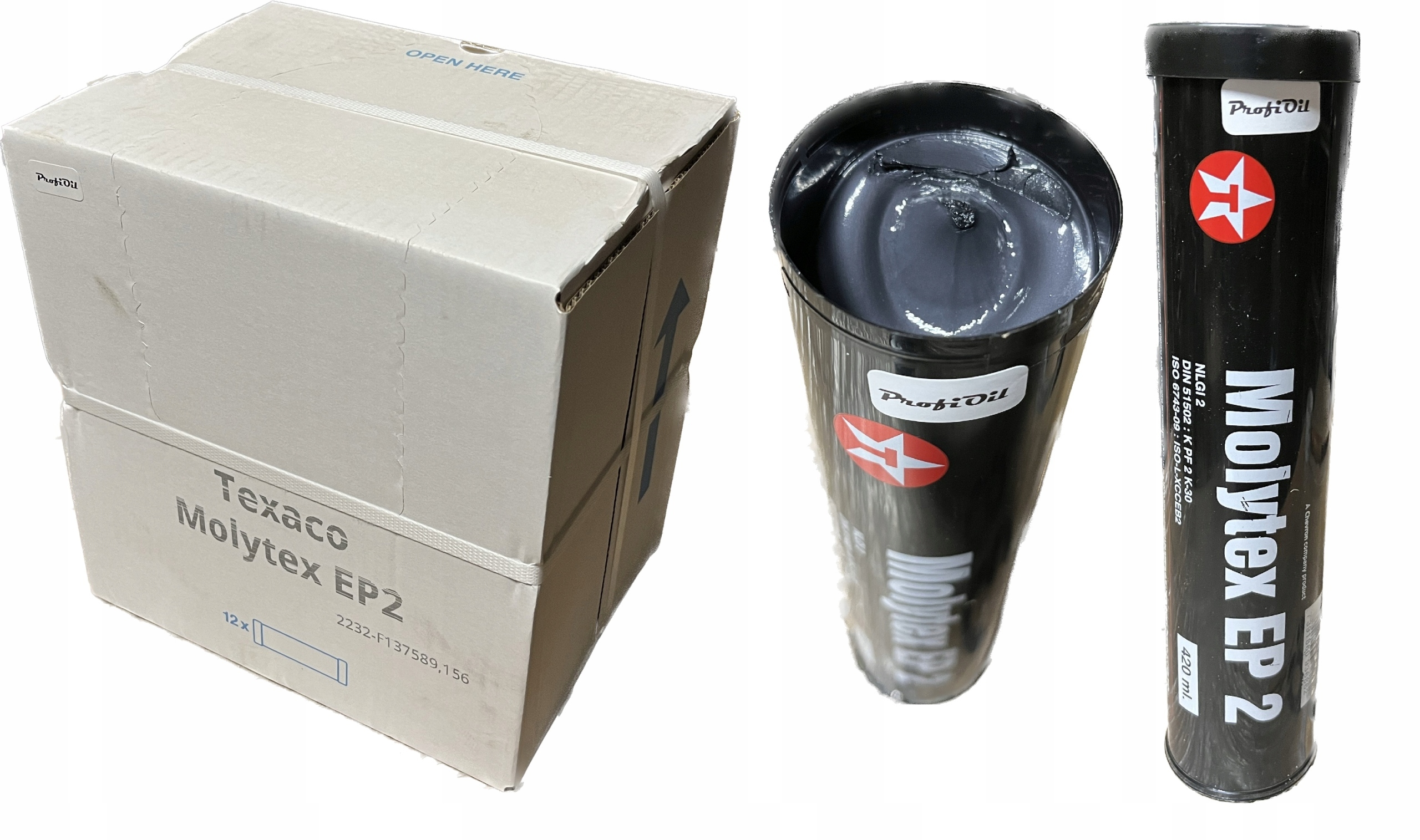 TEXACO MOLYTEX EP-2 Smar MOLIBDENOWY Udarowy 12szt