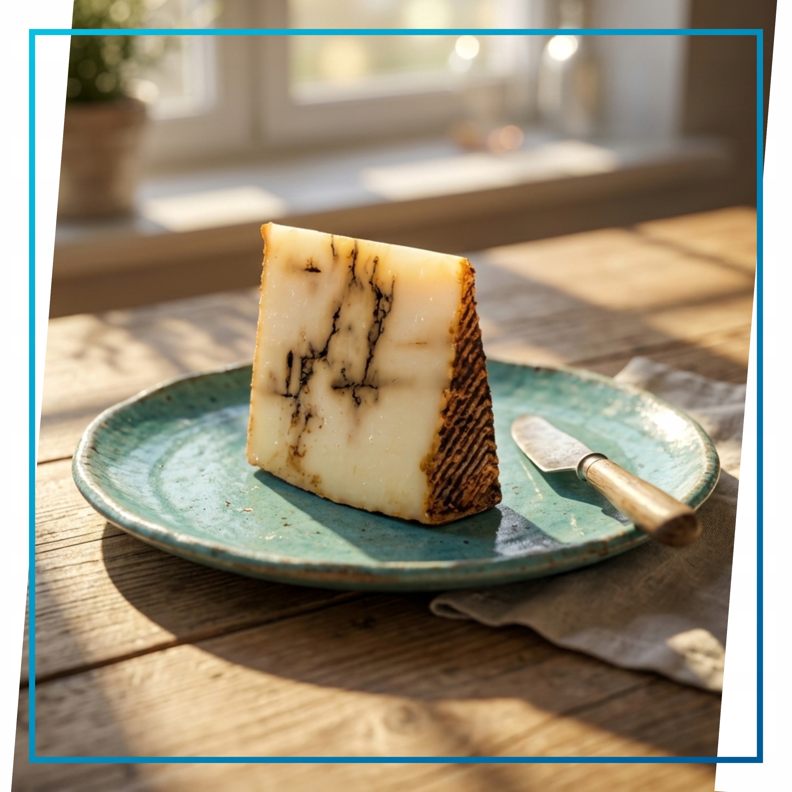 Hiszpański Ser Oveja Curado Owczy Czarny Czosnek 1kg Flomaro