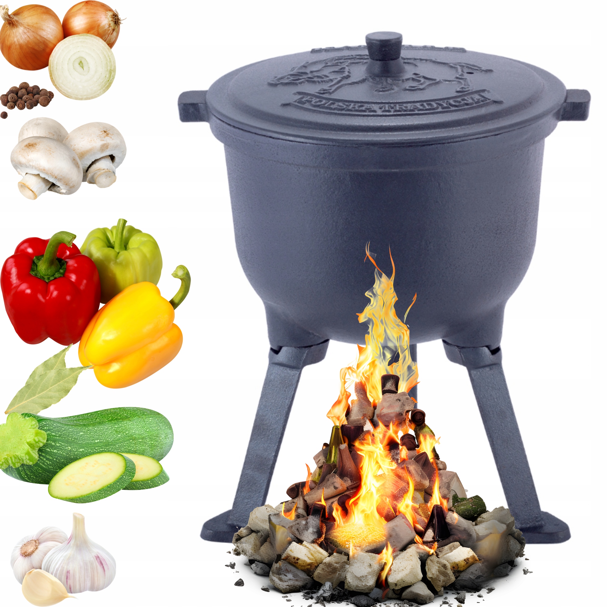 Lovecká Litinová Konvice 4,0 L Smaltovaný Hrnec