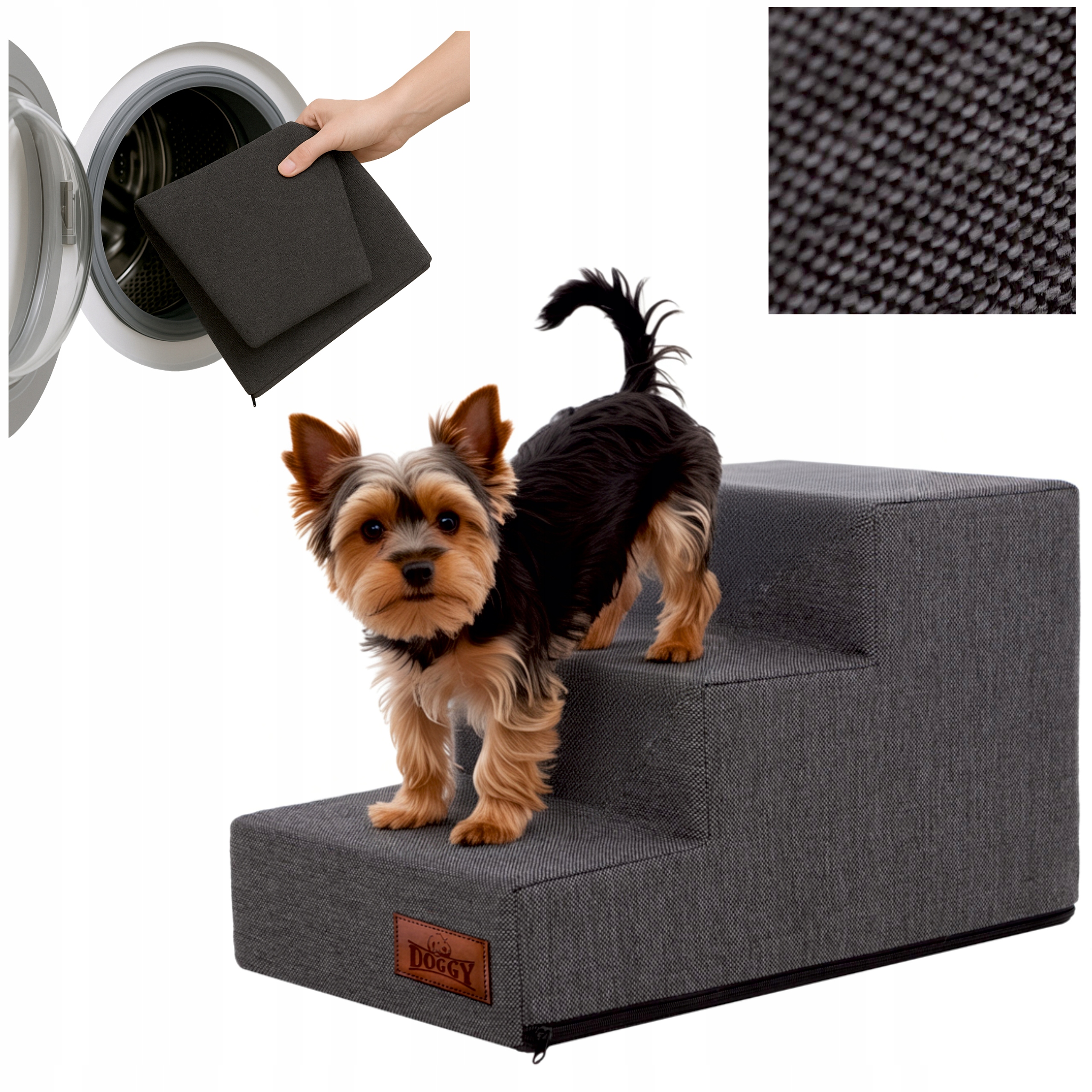 Schůdky Pro Psa Schody pro psy a kočky Rampa Protiskluzová, 3 stupně 30 cm