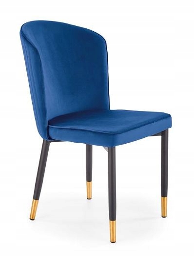 HIT! Krzesło z przeszyciami K-446 Halmar Granatowe, pikowane
