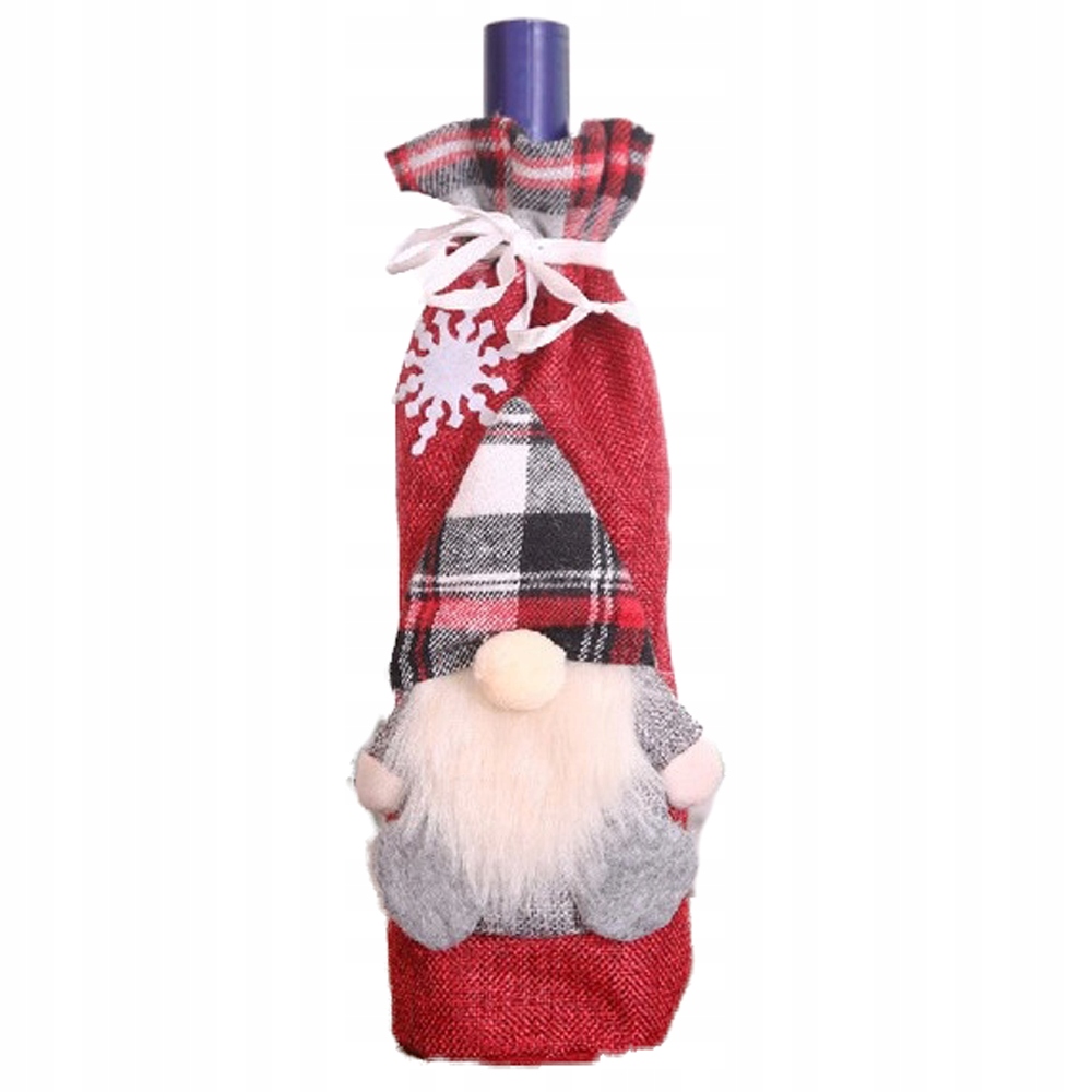

Świąteczny Pokrowiec Wino Alkohol Filc Etui Z8 Cz