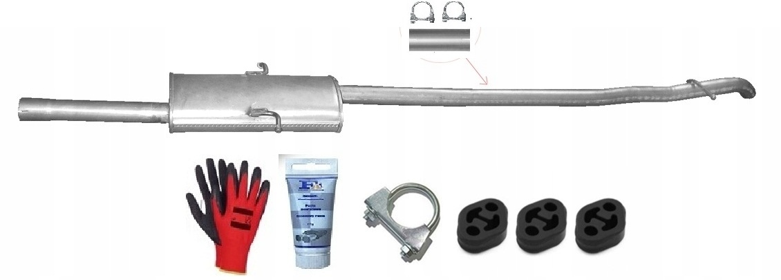 Mercedes Vaneo 1.7 CDi 55-67kW (2002-2006) Tlumič Tlumič Výfuku bonus