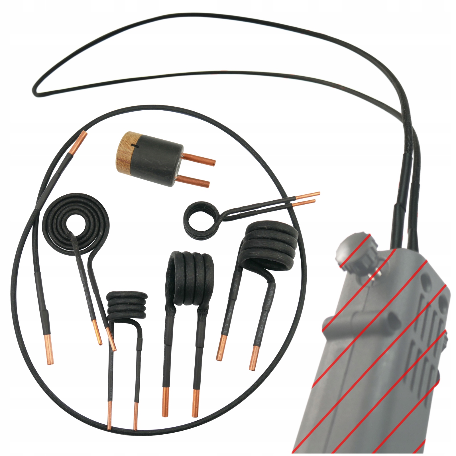 Sada cívek pro ohřívač Indukčního ohřívače 7ks pro šrouby matic