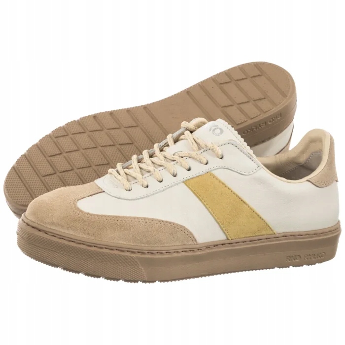 Kožené dámské tenisky Ryłko krémové 0ERW8_Z_ _5DVF Bílé