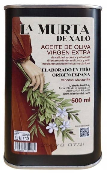 Extra panenský olivový olej v plechovce 500 ml La Murta de Xalò
