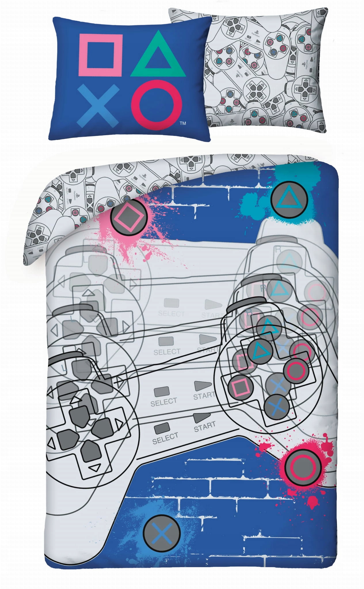 

Pościel Młodzieżowa 140x200 Gamer Playstation 01