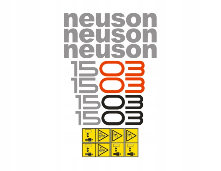 Samolepky s lepením Neuson 1503