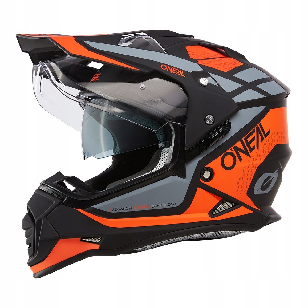 Pomarańczowy kask adventure Ktm Atv quad O'neal Sierra szczękowy L 59-60