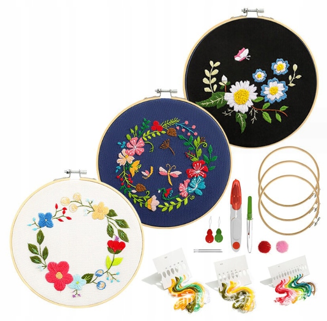 Zestaw do wyszywania haftowania gotowe wzory