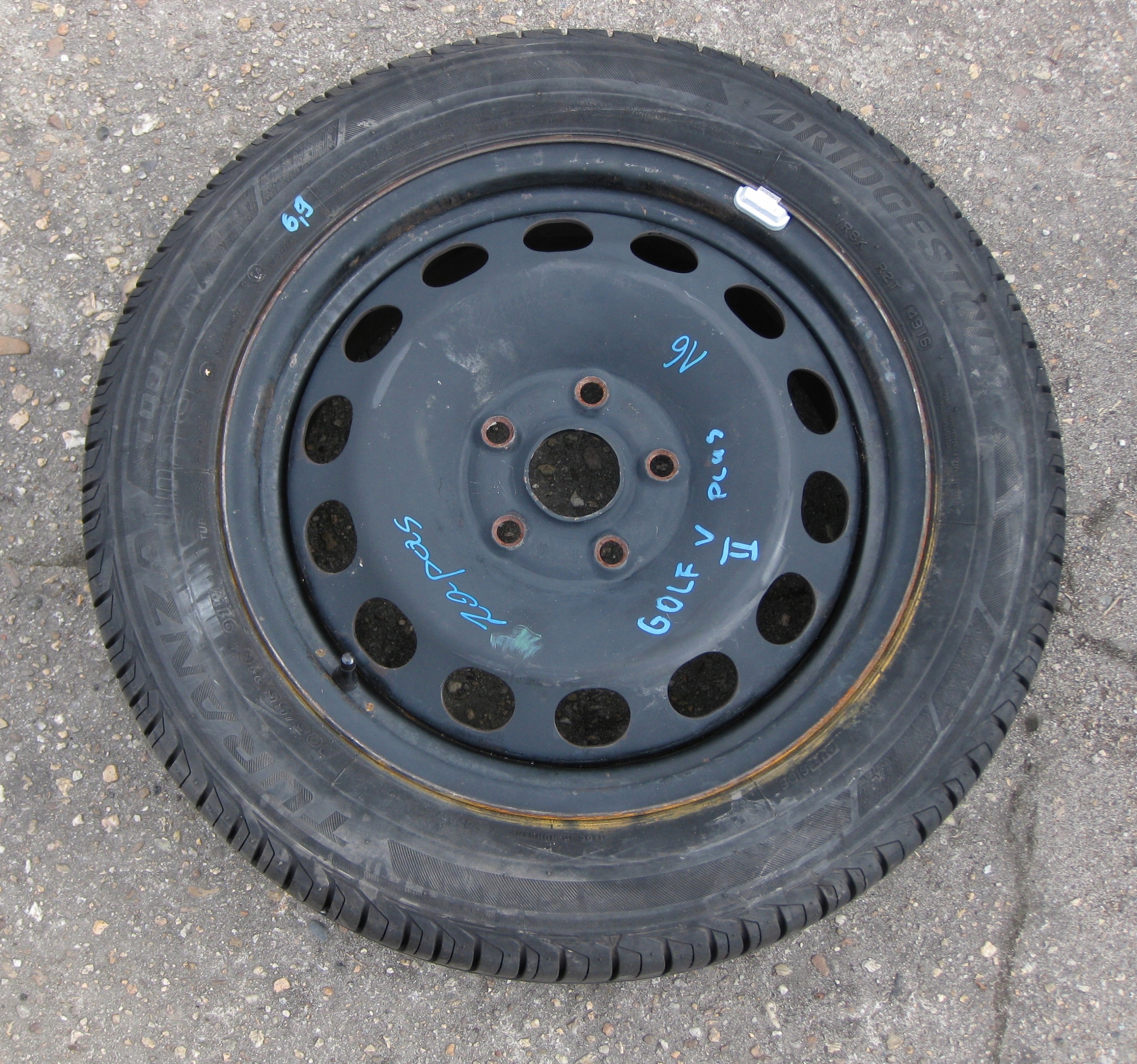 VW GOLF V plus wheel spare 16 5X112 1K0601027A