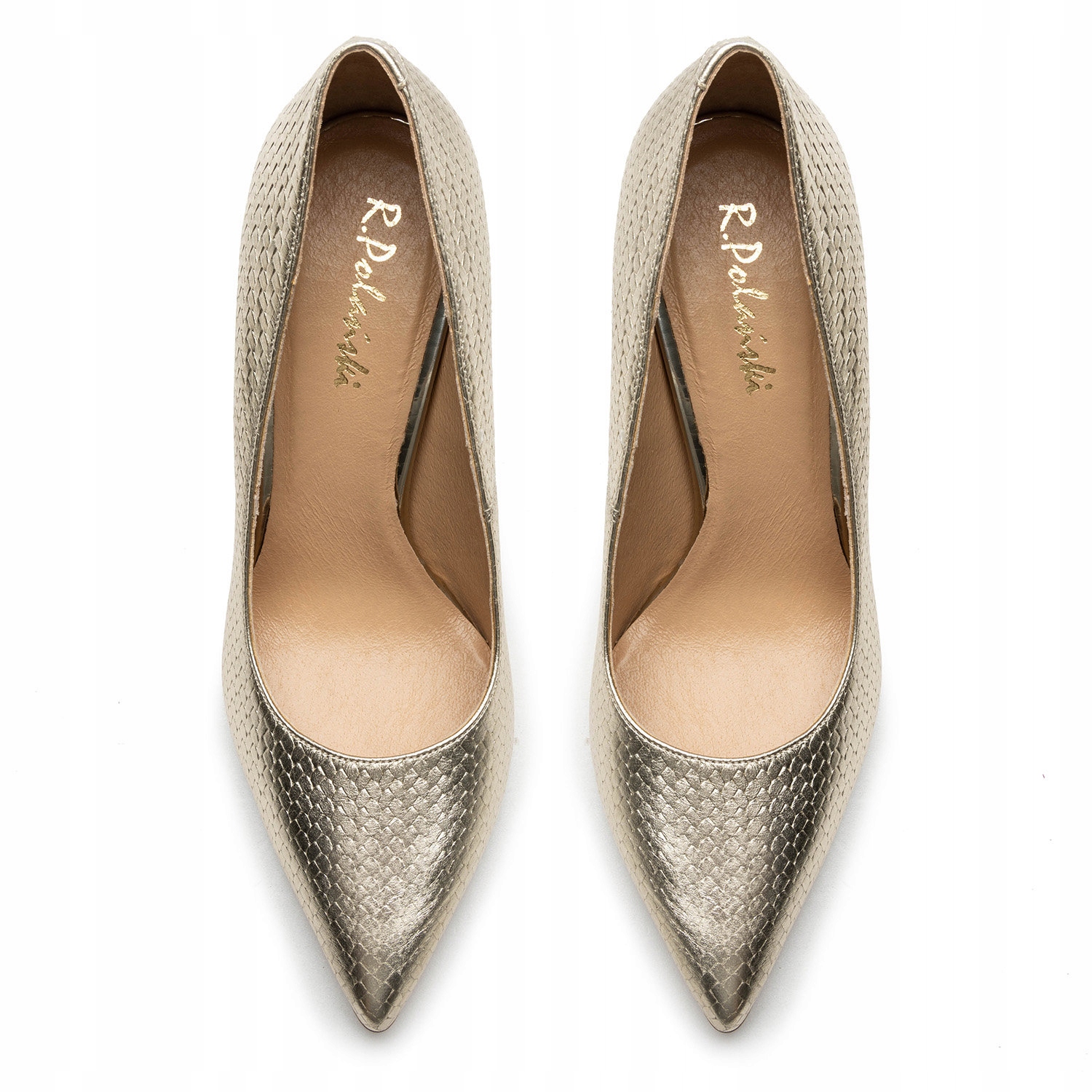 Szpilki R.Polański 1042 - Złota Plecionka Marka R.Polański