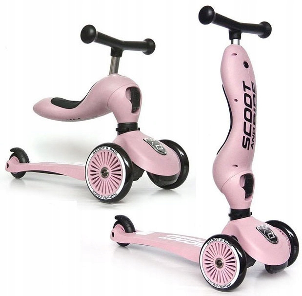 

Hulajnoga Trójkołowa Scoot & Ride 2w1 Jeździk Rose