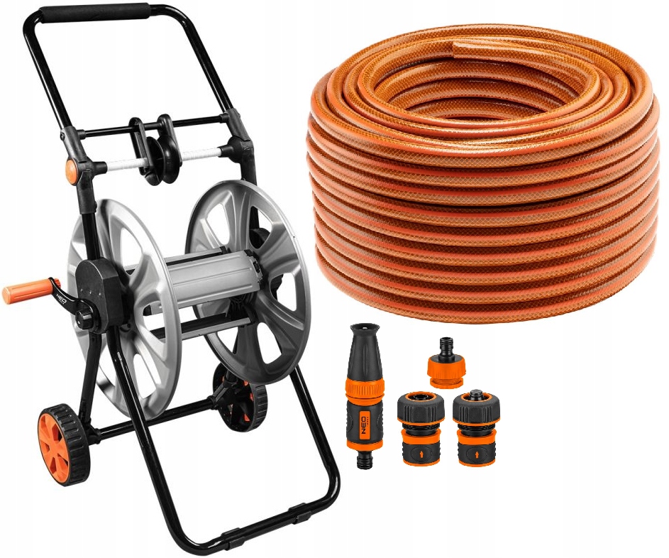 Neo Záhradná Hadica 3/4 50 M 4-VRSTVOVÁ Spojky Vozík