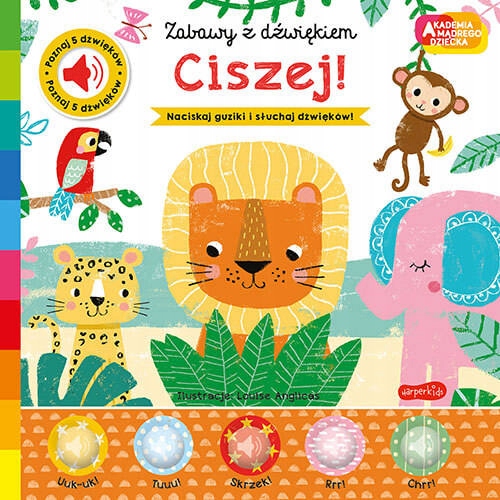 

Zabawy z dźwiękiem Ciszej! Książka z dźwiękami