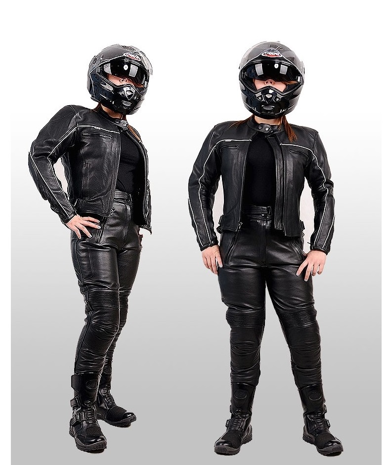 SPODNIE MOTOCYKL DAMSKIE TURYSTYCZNE SKÓRA SSD006 Producent Rypard