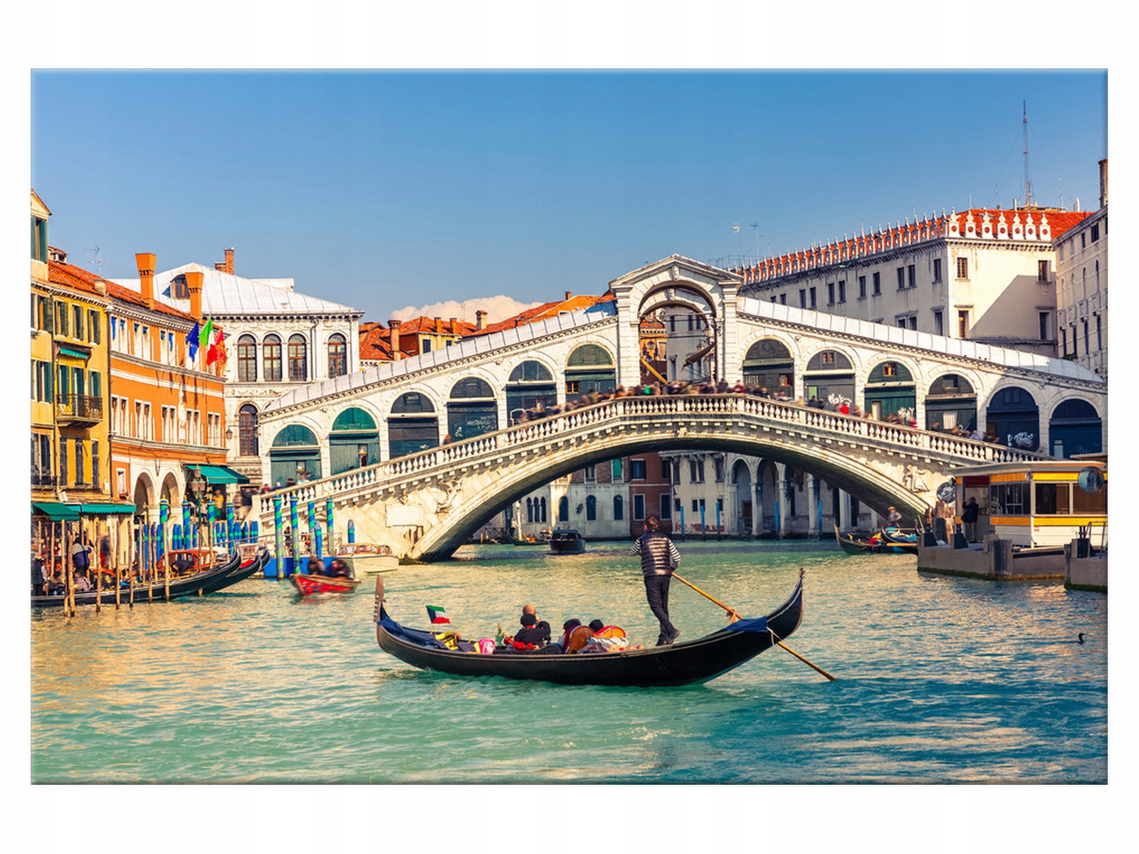 

Obraz 90x60 Włochy Most Rialto w Wenecji Łódź