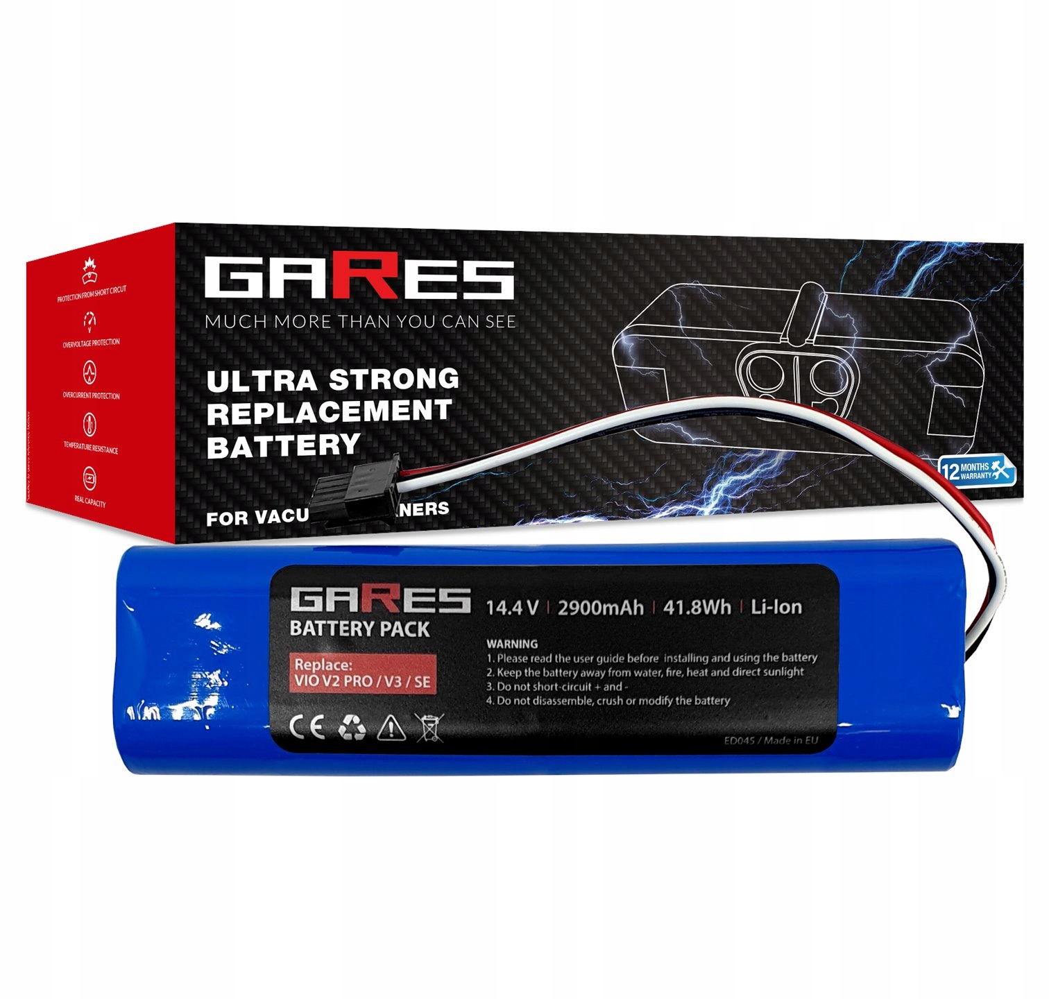 Baterie pro Viomi V2 Pro V3 Se STYTJ02YM Vacuum Mop Pro 14V 2,9Ah