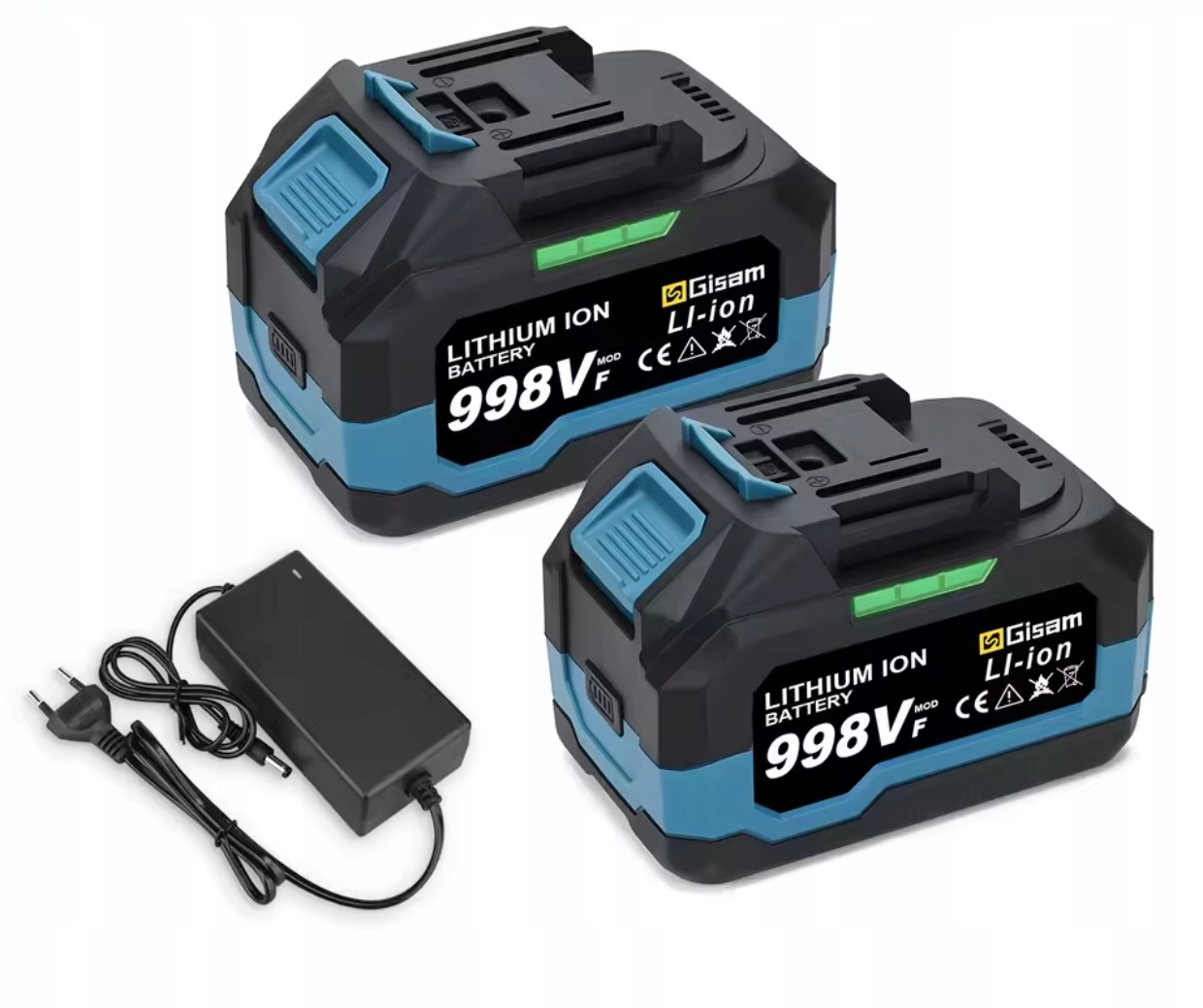 2szt Bateria do Makita 18V 21V BL1830 Realna Pojemość 6000mAH Ładowarka