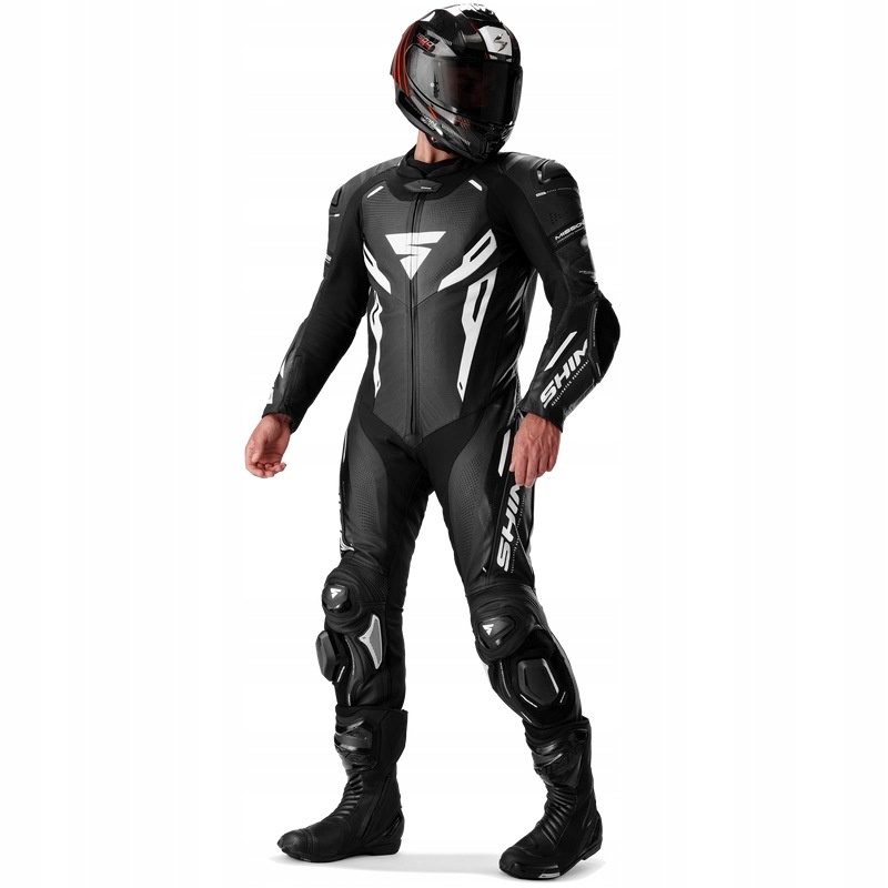 Motocyklová kombinéza Shima Mission Rs Black/white čierna biela Darčeky