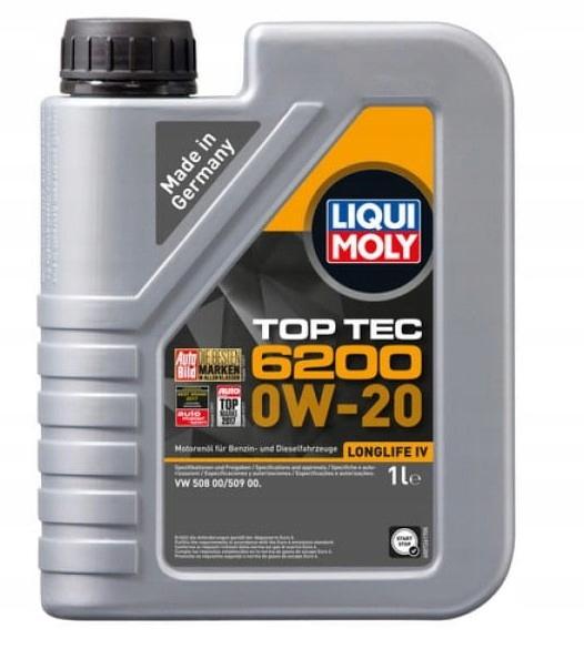 

Liqui Moly Top Tec 6200 0W20 Vw 508.00/509.00 1L