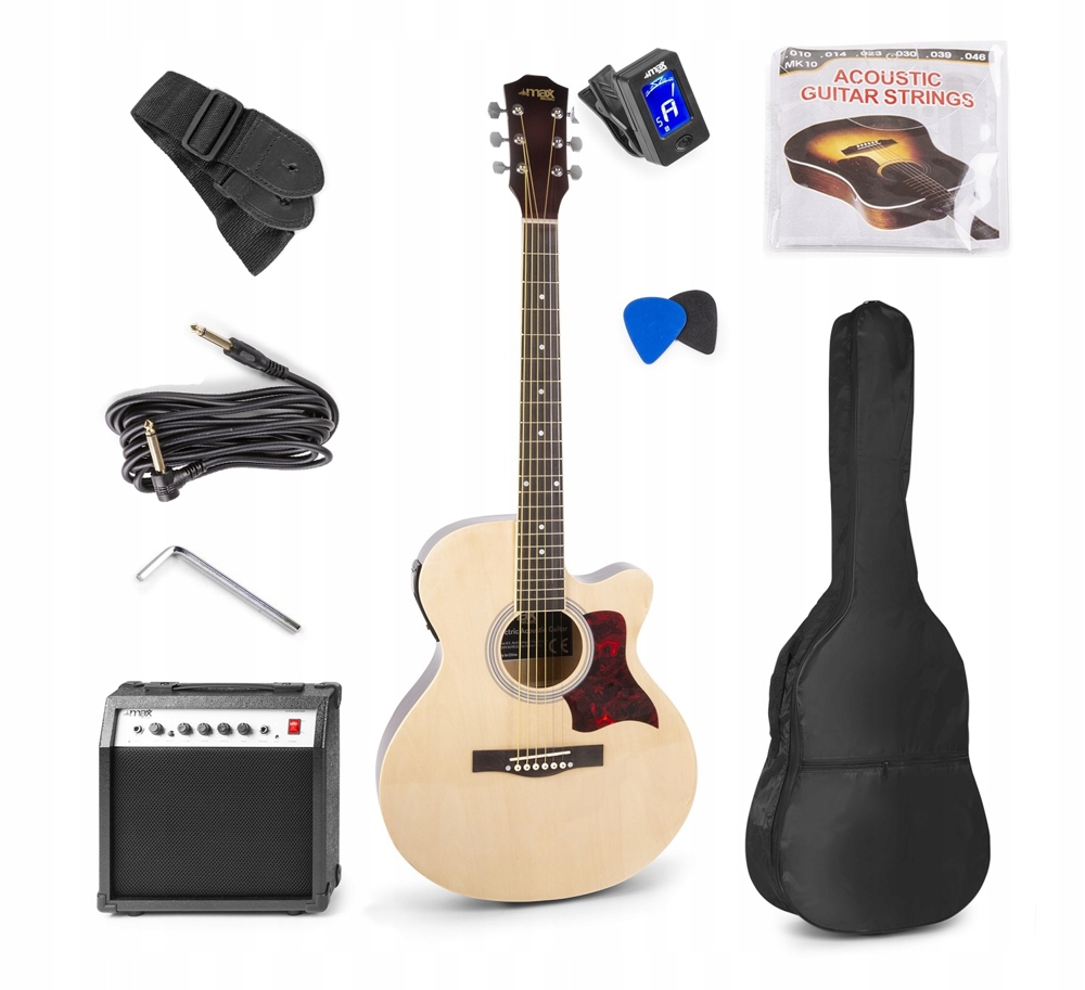 

zestaw Gitara Elektroakustyczna akcesoria