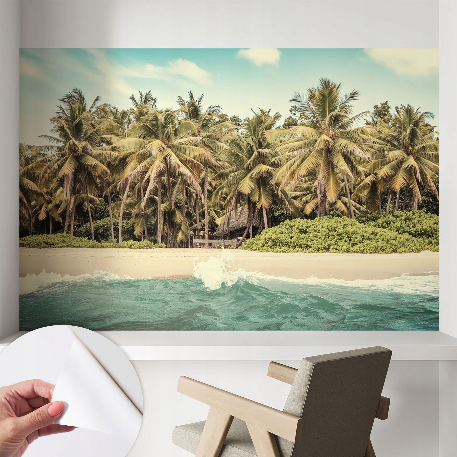 Designová fototapeta na zeď Samolepicí Tropická pláž 104 x 70 cm