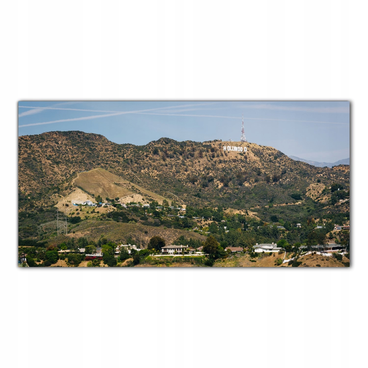 

Hartowany Obraz Szklany Wzgórze Hollywood 120x60