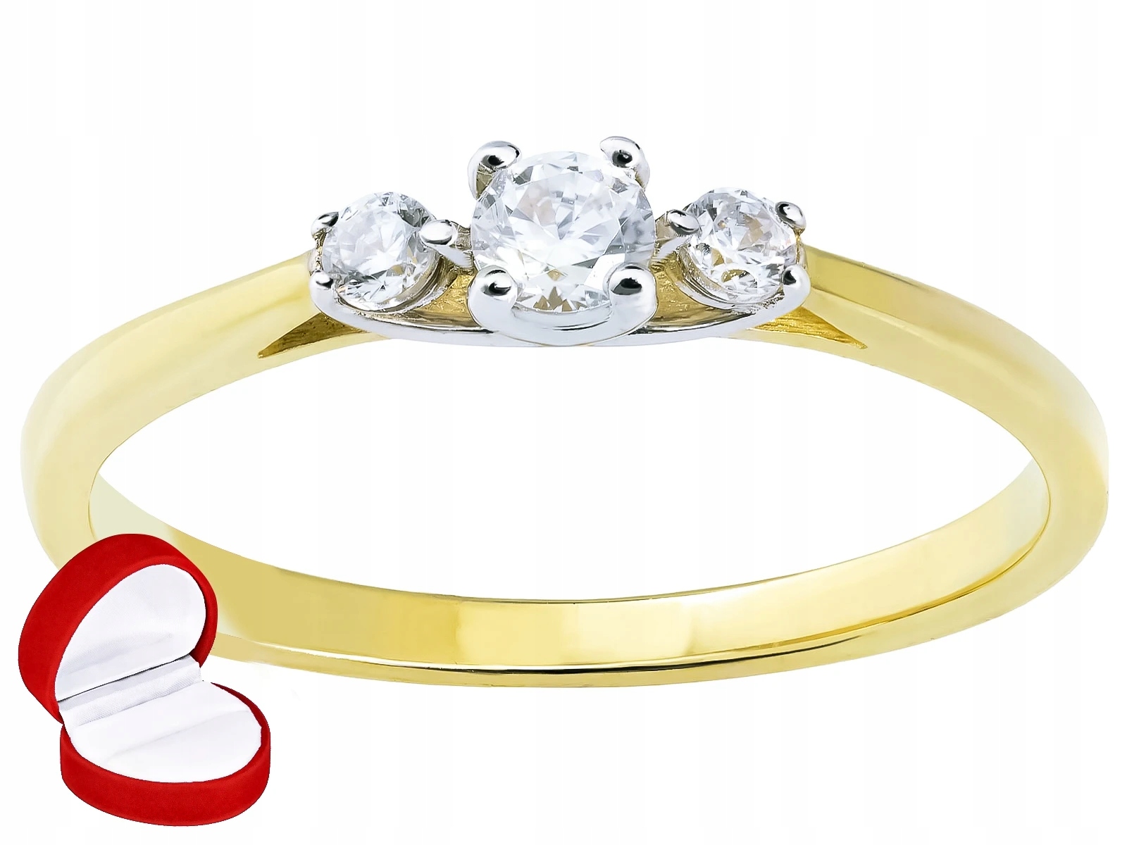 Zlatý Prstýnek zásnubní prsten Zirkon