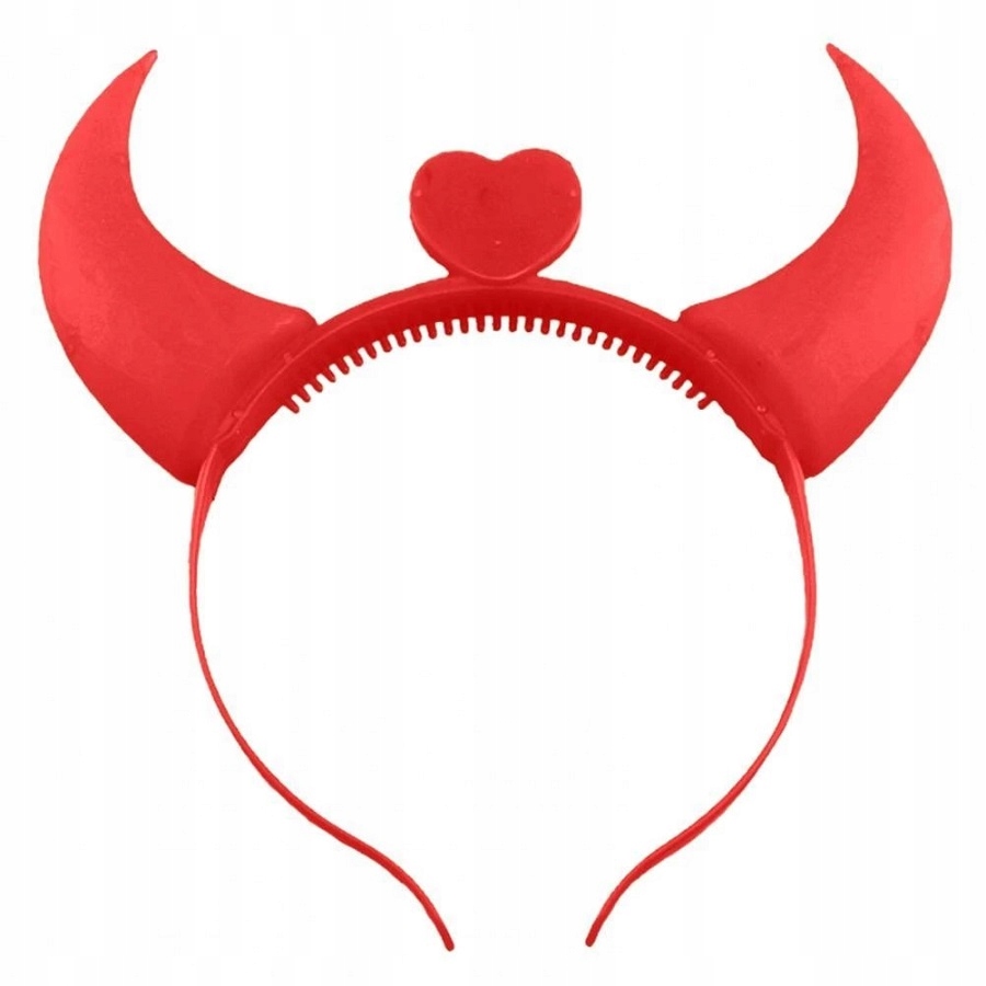 OPASKA NA GŁOWĘ ŚWIECĄCA HALLOWEEN ROGI DIABEŁ Rozmiar uniwersalny