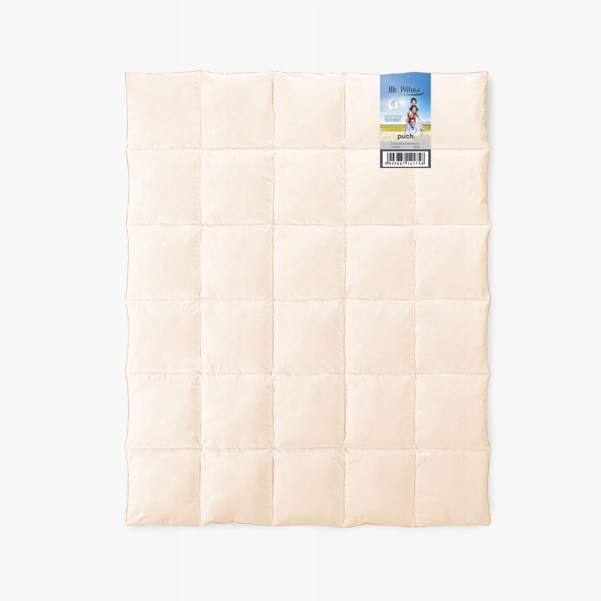 Amz Mr. Pillow Prikrývka Páperie 60% 155x200 Krémová
