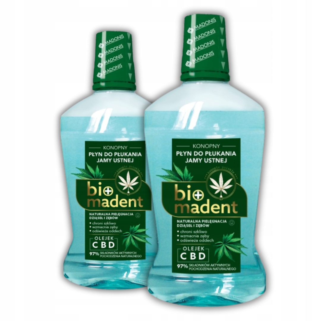 Bio Madent Konopny Płyn do Płukania Jamy Ustnej Cbd 1000 ml