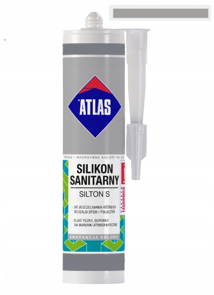 

Atlas Silikon Sanitarny Silton 203 Stalowy 280 ml