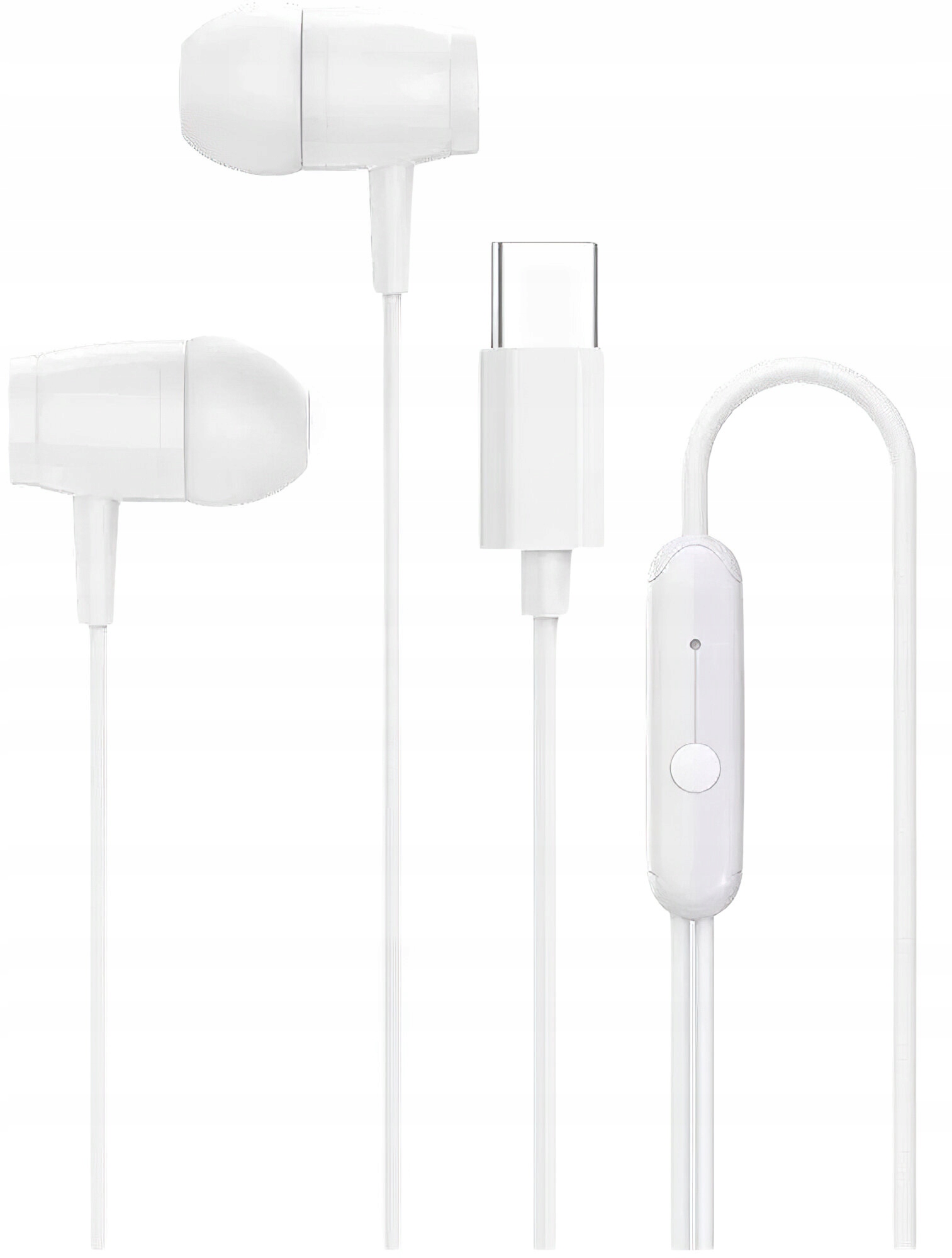 CANYON Słuchawki dokanałowe SEP-5 Przewód USB-C Białe — 2