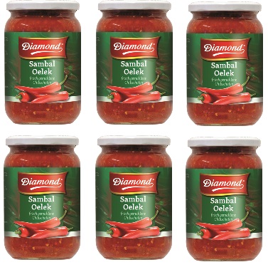 6x 740g Diamond Sambal Oelek Karton