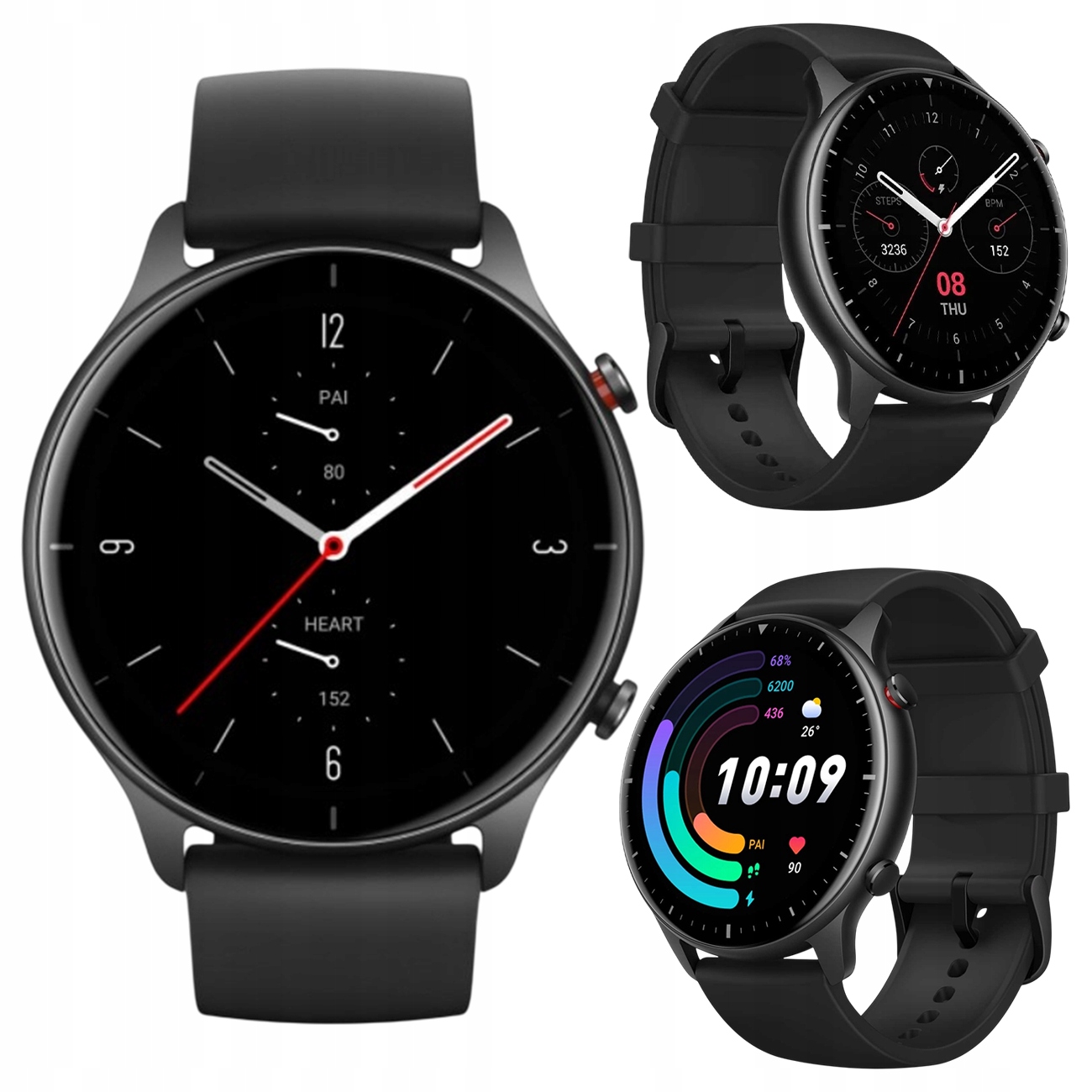 Smartwatch Zegarek Amazfit Gtr 2 Czarny Klasyczny Bluetooth Amoled 470mAh